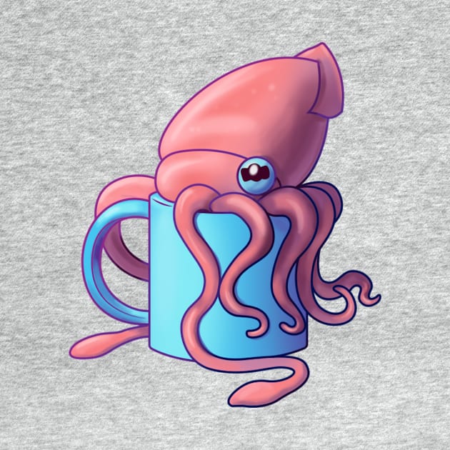 Coffee Cup Squid by MLMorris